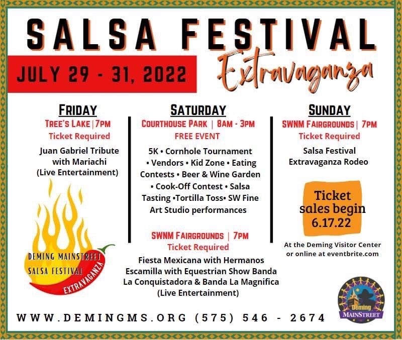 Deming Salsa Fest Schedule